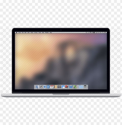 Mac Laptop PNG Image With Clear Background Isolated