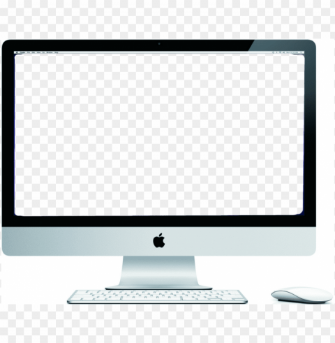 mac laptop screen Isolated Artwork on Transparent PNG
