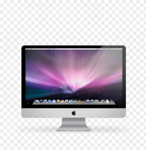 mac laptop screen PNG Isolated Object on Clear Background