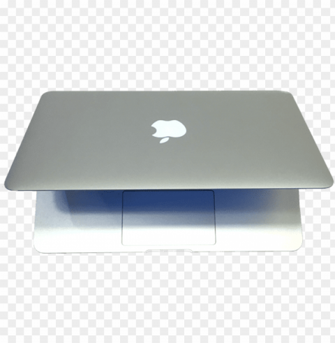 Macbook Air A1465 11 Laptop From Above - Macbook From Above Isolated Graphic Element In Transparent PNG