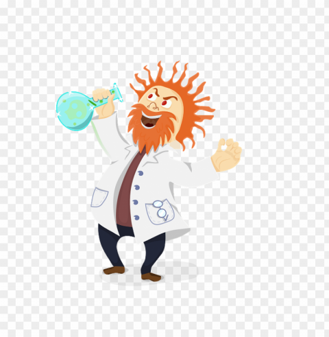 mad scientist PNG Object Isolated with Transparency