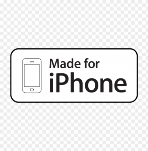 made for iphone vector PNG file without watermark