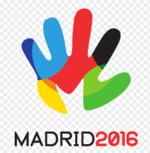 madrid 2016 logo vector free Clean Background Isolated PNG Illustration