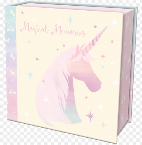 magical unicorn baby's first keepsake box Isolated Object in HighQuality Transparent PNG
