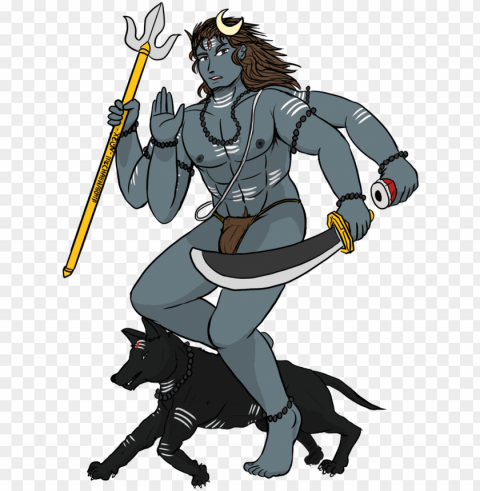 mahadev - kal bhairav PNG Image with Transparent Isolated Design