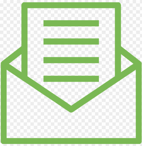 mail icon green - email newsletter icon PNG image with no background