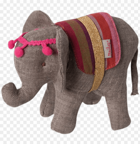 maileg elephant for circus play set ClearCut Background Isolated PNG Art