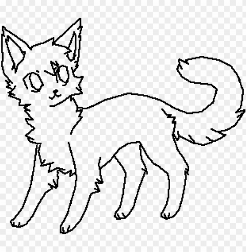 main cat base by curiousartist - warrior cat base PNG Image with Isolated Transparency