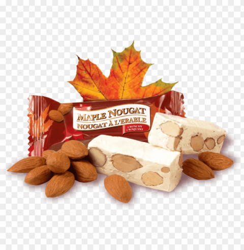 main product picture-maple nougat crunchy - almond High-definition transparent PNG