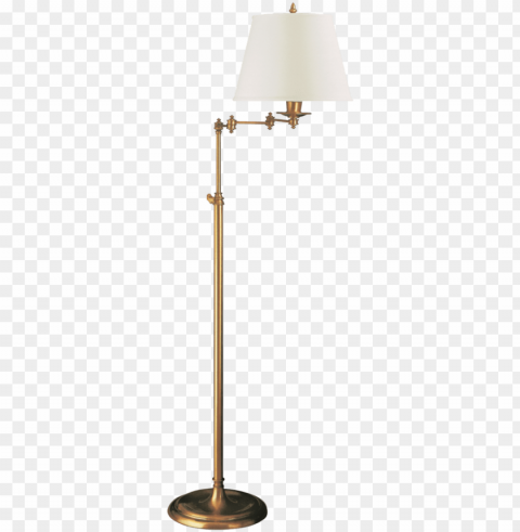mainstays floor lamp with reading light instructions - visual comfort floor lamp swing arm Isolated Item with Transparent Background PNG