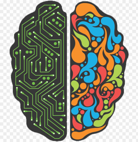maintaining physical continuity while achieving digital - left brain vs right brain Transparent background PNG gallery
