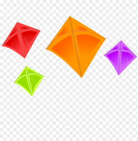 makar sankranti kite vector PNG Image with Clear Background Isolation