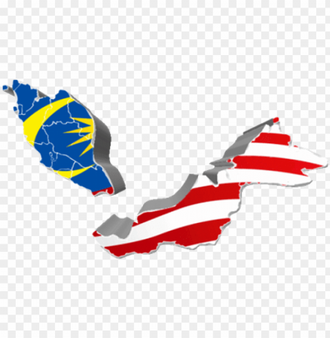 malaysia flag map PNG Graphic with Isolated Clarity