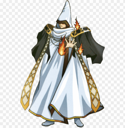 male cleric fire emblem Isolated Illustration with Clear Background PNG