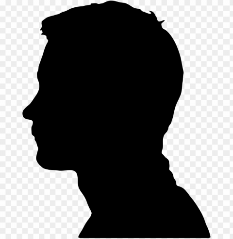 male head silhouette vector black and white stock - male silhouette head Free PNG images with alpha transparency