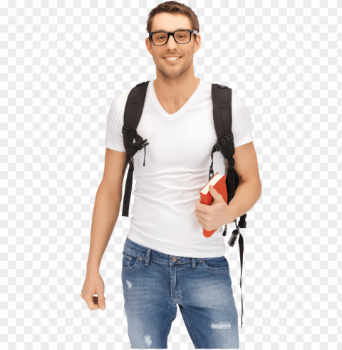 male student image - estudiante Clear Background Isolated PNG Icon