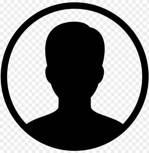 male user filled icon - man icon Isolated Character in Transparent PNG