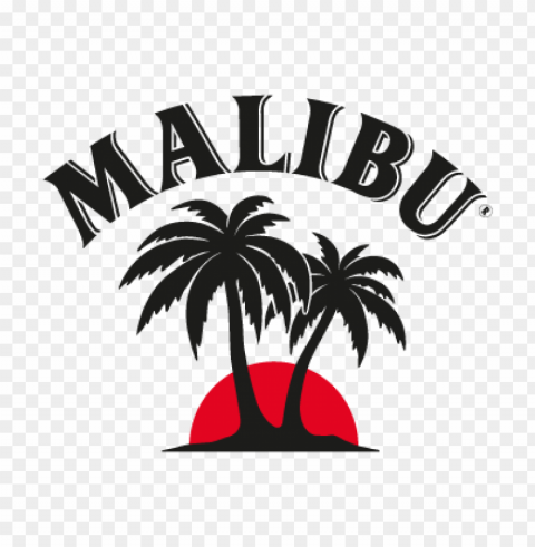 malibu vector logo download free HighResolution PNG Isolated Illustration