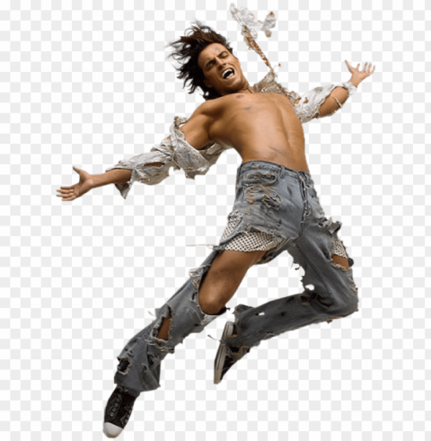 man jumping Isolated Element on Transparent PNG