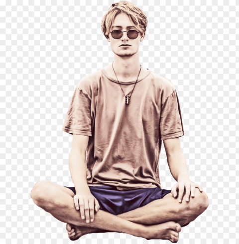 man sitting meditation - drawing of man meditatio PNG images with no fees