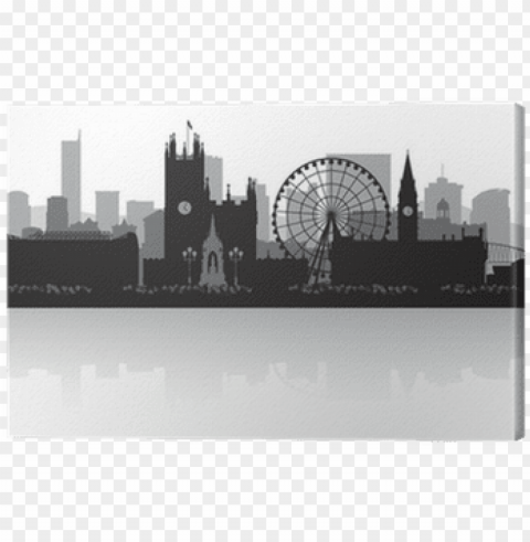 manchester silhouette Isolated Element on HighQuality PNG