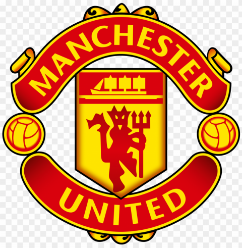 manchester united logo no background PNG for free purposes