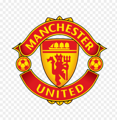 manchester united logo free PNG Graphic Isolated on Clear Background Detail