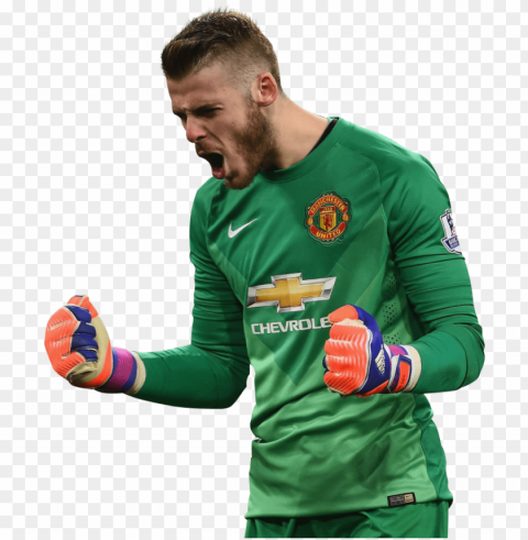 manchester united image - david de gea 2014 15 PNG Graphic Isolated with Clear Background