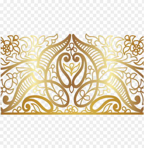 #mandala #swirls #design #pattern #paisley #gold #decor - decoração de fundo dourado PNG images free download transparent background