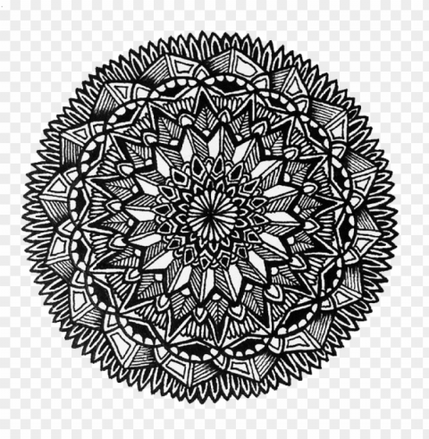 mandala tattoo sophisticated PNG Image with Transparent Isolated Design