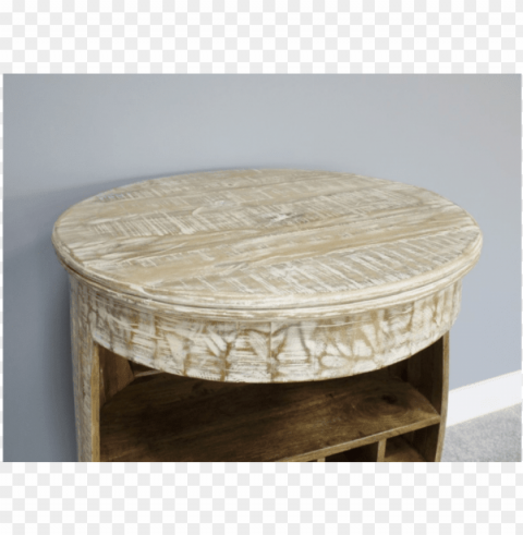 mango wood wine barrel bar table - coffee table PNG Graphic with Transparent Isolation