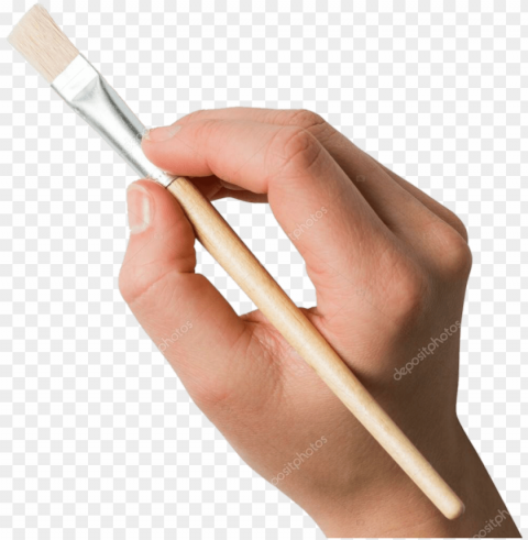 mão hand pincel @lucianoballack - hand with paintbrush PNG free download PNG transparent with Clear Background ID 88572e7d