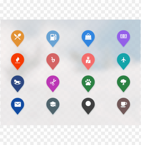 map icons clean pin location map ui icons - map icons PNG transparent graphics comprehensive assortment