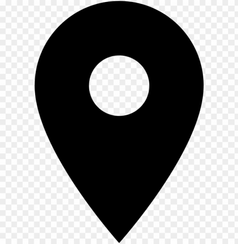 map marker pin icon symbol vector black - place icon Isolated Subject in HighQuality Transparent PNG