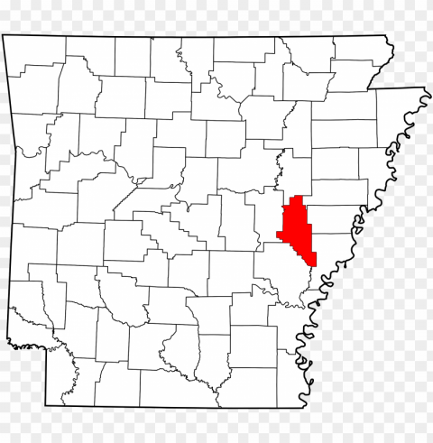 map of arkansas highlighting monroe county PNG design elements