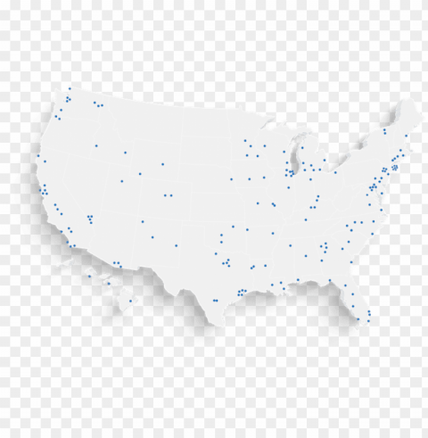 Map Of Brookfield Properties Retail Locations - Black Map Of Us Clear Background PNG Isolation