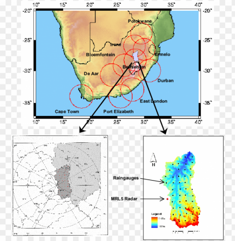 map of south africa illustrating the weather radar - atlas PNG images with clear alpha channel broad assortment