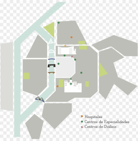 mapa - hospital virgen del rocio medicina nuclear PNG images with clear alpha layer