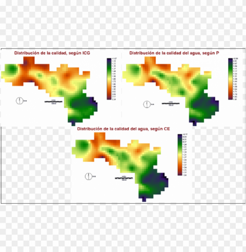 mapas de calidad del agua subterránea según cada Índice HighResolution Isolated PNG Image