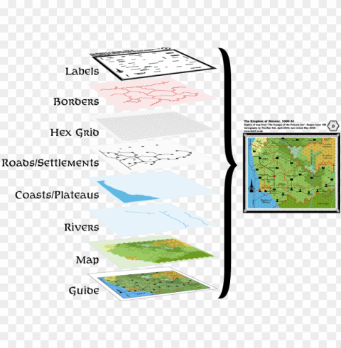mapping tutorial - layers - hex map layer Transparent Background Isolated PNG Item