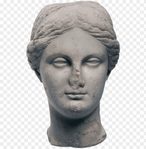 Marble Head Of Aphrodite Isolated Subject In HighResolution PNG