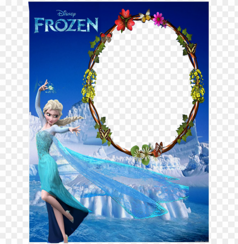 marcos de fotos frozen elsa anna 30 lindos Isolated Object on Transparent Background in PNG