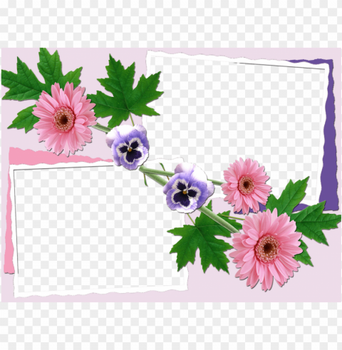 marcos para fotos con flores - beautiful flowers photo frames PNG transparent artwork