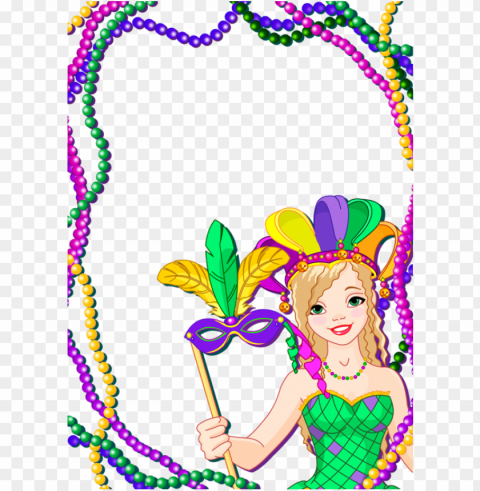 mardi gras PNG with transparent bg