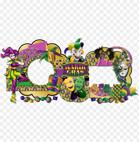 mardi gras beads border - venetian style wall mask masquerade ball wall art plaque PNG Image with Isolated Element