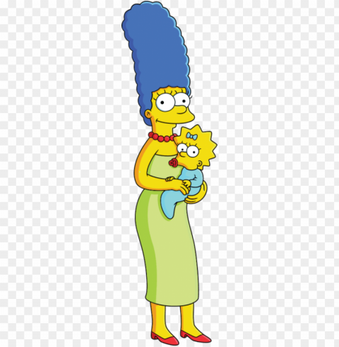 marge simpson - maggie simpson - svg - maggie simpson marge simpso Clear PNG file