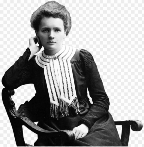 marie curie sitting - marie curie with no background Transparent PNG Isolated Item with Detail