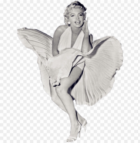 marilyn monroe quotes dress Transparent PNG Image Isolation