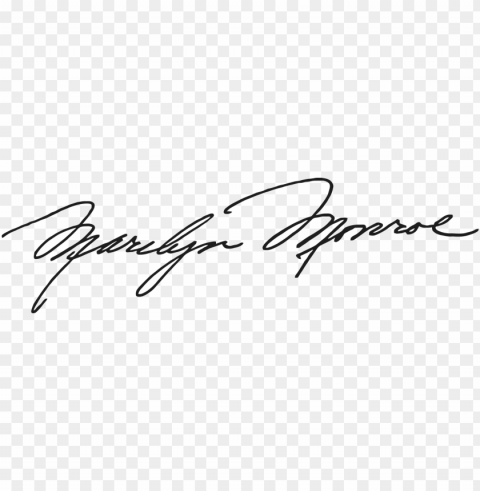 marilyn monroe signature - marilyn monroe signature vector Transparent Background Isolation in PNG Image