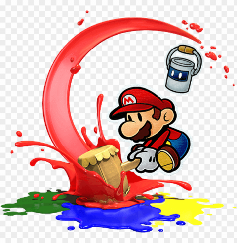 mario character - paper mario color splash nintendo wii u PNG images with clear alpha layer